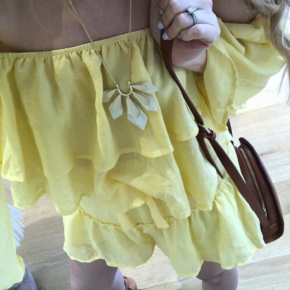 Yellow Ruffle Summer Set- Small - Picture 5 of 9